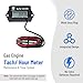 CarBole Digital Hour Meter Tachometer, Small Engine Hour tachomete, RPM Gauge Meter for Lawn Mower Skis Dirt Bike Boat Marine Snowmobile Generator and Gas Engine
