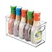 Produktbild iDesign bac rangement frigo, petite boîte alimentaire spacieuse en plastique, boîte conservation alimentaire à poignées, transparent, Durchsichtig