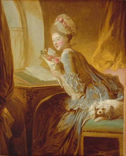Posters et art pour décoration chambre la lettre d'amour Fragonar tableau vintage 60x90