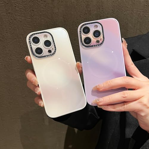 Coque iPhone 16 rose antichoc et magnétique avec dégradé de couleur