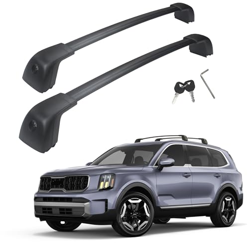 Autekcomma Roof Rack Cross Bars, Compatible with Kia Telluride 2019-2025 EX S SX SX-Prestige(Not for...