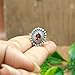 Natural Top Quality Garnet Gemstone 925 Sterling Silver Handmade Unique Design Cut Stone Engagement Promise Ring Jewelry Gift for Wife Girlfriend Mom Sister (5.5)