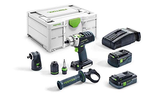 Festool Cordless Percussion Drill PDC 18/4 5,2/4,0 I-Set-SCA QUADRIVE