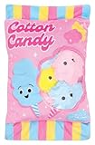 iscream Play with Your Food! Cotton Candy Play Pillow Set with Embroidered Accents