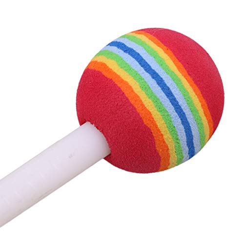 Lovermusic 10PCS Lollipop Shape Drum Hand Drum Musical Sound Tool Musical Instruments Colorful