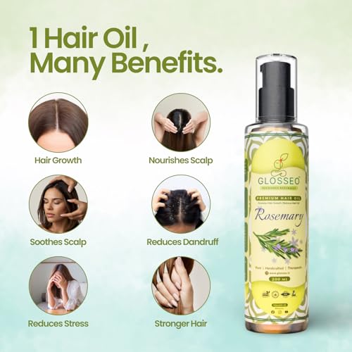 Image of Rosemary Hair Oil for Hair Growth & Hair Fall Control (1, 200 Millilitres)