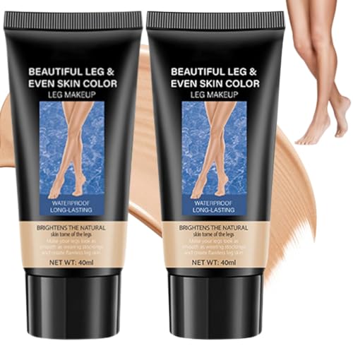 Maquillaje de Piernas,Maquillaje de Piernas Impermeable,Tatuaje Corrector,Maquillajes para Cubrir Venas de Piernas,Loción de Maquillajes de Piernas,Crema Correctora para Tatuajes,40ml