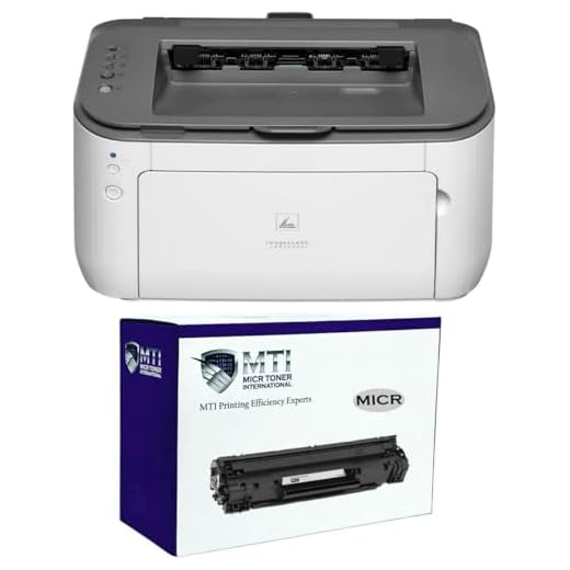 MTI imageCLASS LBP6230dw Wireless Laser Duplex Check Printer Bundle with Compatible Canon CRG 126 MICR Toner Cartridge for Printing Payroll, Business and Personal Checks