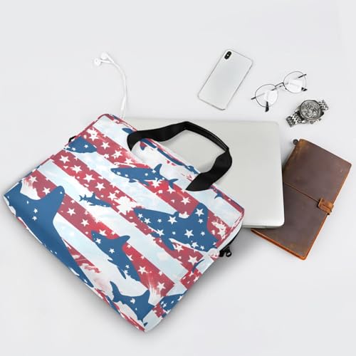 Bolso bandolera para laptop Fish America hasta 16 pulgadas miniatura 5