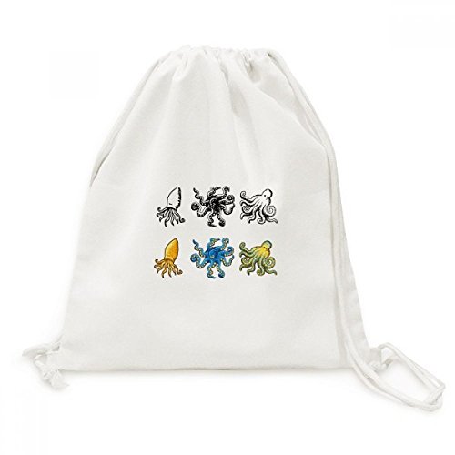 Toile drawstring backpack poulpe aux finitions soignées