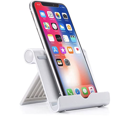 NUOBESTY 1pc Phone Holder Aluminum Alloy Tablet Base Bracket Compatible with Smartphones Tablets Design Slip Mat for Comfortable Use for Home Office