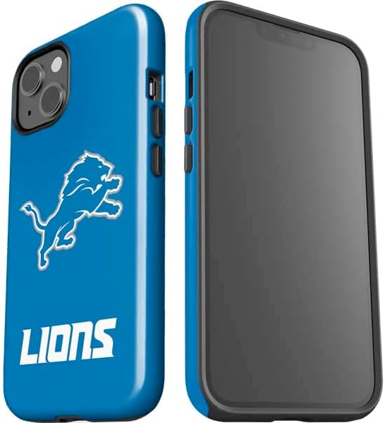 Skinit Impact Phone Case Compatible with iPhone 14 - Officially Licensed NFL Detroit Lions Distressed Design