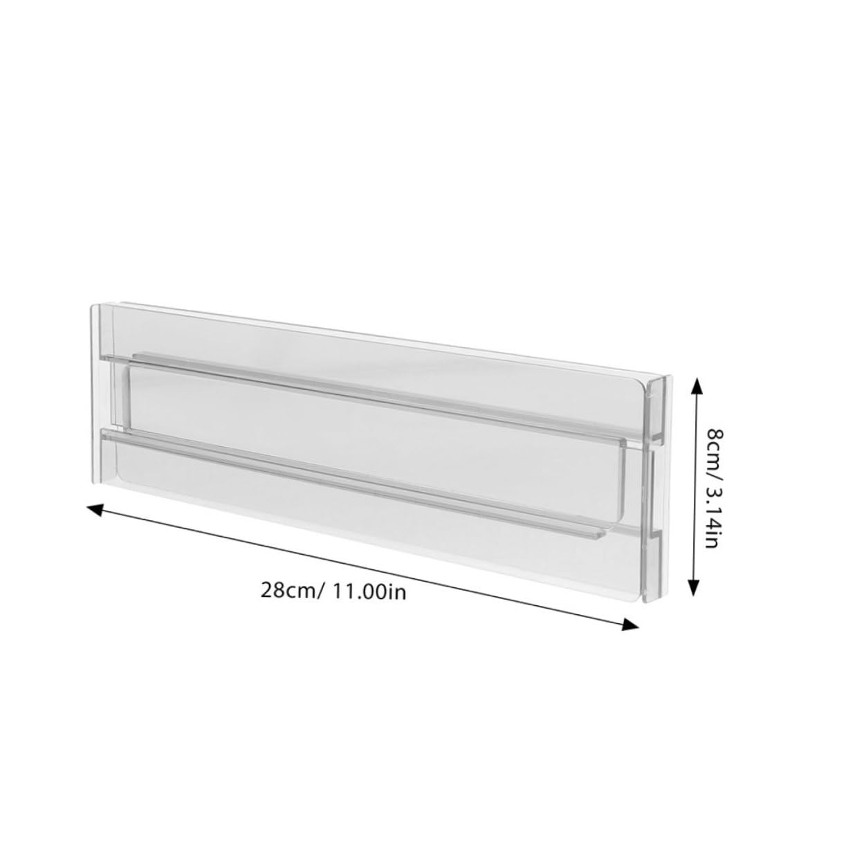 ABOOFAN 8 Verstellbare Schubladeneinteiler und 27,5-52cm aus Ps für Socken für Schrank und Schlafzimmer