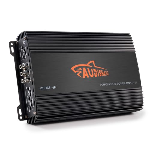 AUDISHAKO 1000W MAX Amplificador de Audio para Auto Clase AB 4 Canales