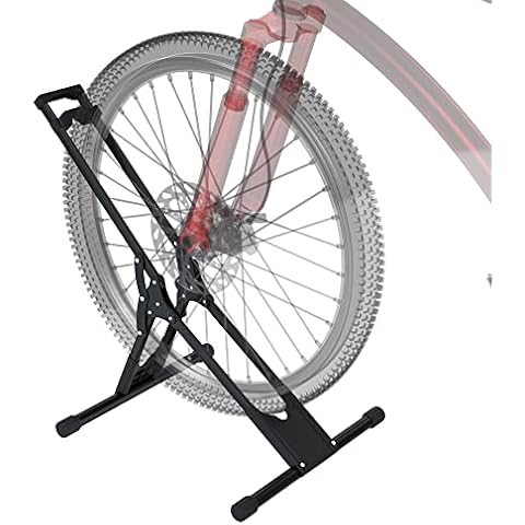 Jolitac Fahrradständer Boden Fahrradhalter Geeignet für Fahrrad Vorderrad oder Hinterrad Halterung Ausstellungsständer Shopständer für 20'' - 29'' Fahrrad Radständer Cover
