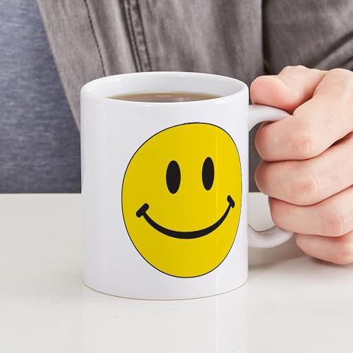 Taza de cerámica blanca 11 oz con diseño feliz miniatura 4