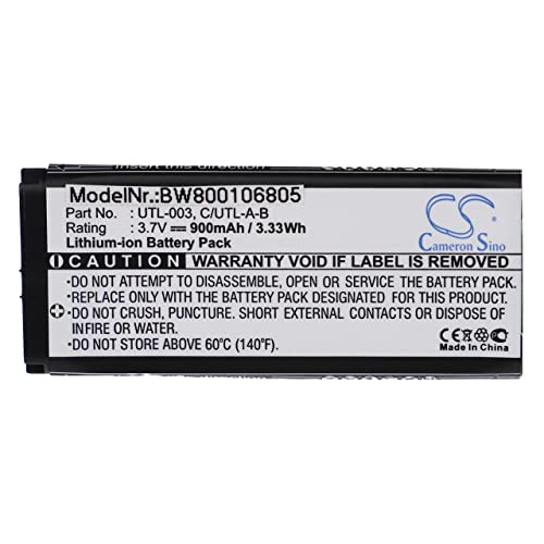 vhbw Batería compatible con Nintendo DS XL, DSi LL, DSi XL UTL-001 -Reemplaza C/UTL-A-BP, UTL-001 -(Li-Ion, 900mAh, 3.7V) Cover