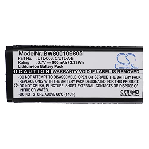 vhbw Batería Compatible con Nintendo DS XL, DSi LL, DSi XL UTL-001 -Reemplaza C/UTL-A-BP, UTL-001 -(Li-Ion, 900mAh, 3.7V)