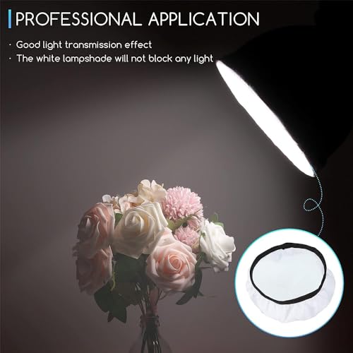 Image of MVPRO 4 Pieces Diffuser Lamp Sock Soft Diffuser Lamp Cover 8.25 Inches / 21 cm Standard Cloth Diffuser Light Sock Lampshade Reflector Lamp Sock for Strobe Flash Light Speedlite (Only 4 White Cloth Cap)