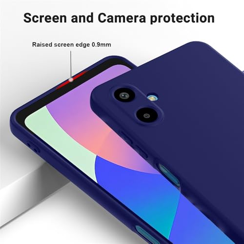 Image of Back Cover for Samsung Galaxy F06 5G / M06 5G | Full Camera Protection | Premium Liquid Silicon Case | Flexible Bumper Case for Samsung Galaxy F06 5G / M06 5G (Dark Blue)