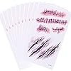 Chengzhi I Tatuaggi temporanei (10 Fogli) - Halloween Zombie Scars Tatuaggi Adesivi con Falsi Scab Sangue Costume Speciale FX Puntelli di Trucco #1