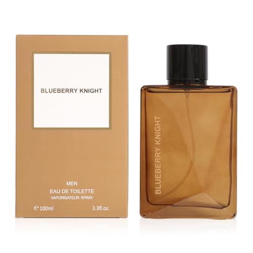 Blueberry Knight Eau de Toilette for Men – Fresh Spicy Woody Men’s Perfume, Masculine Scent, 100ml/3.3 Fl Oz
