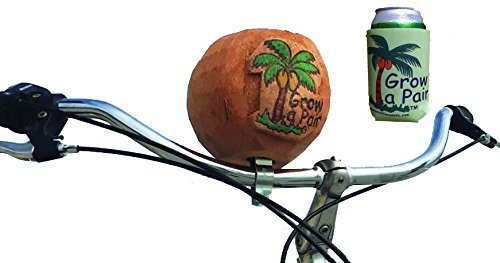 Grow a Pair Coconut Cup Holder beachcruiser Bike Drink and Accessory Holder with coozie GrowaPair