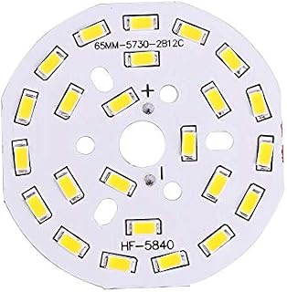 Othmro 12W Circle LED Aluminum Board 5730 SMD LED Chip Module 300mA Warm White 3000K Replacement Part Diameter 65mm 1 Pcs