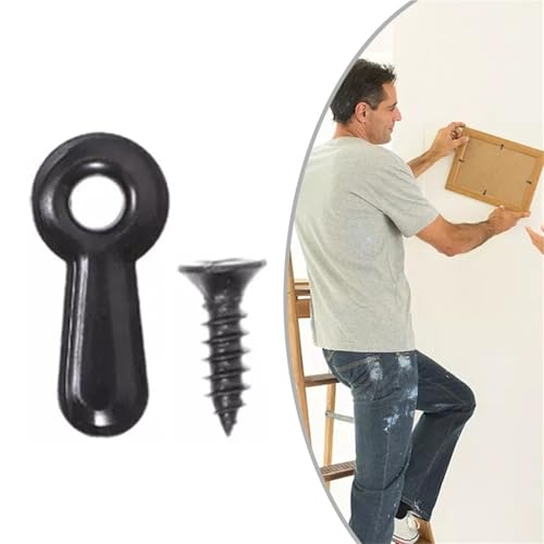 Image of Picture Frame Backing Clips 500pcs Frame Backing Clips Framing Parts Hardware Photo Framing Easy Installation Iron for Hanging Photos, Pictures, Drawings