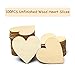 2-Inch Wood Heart 100pcs Blank Unfinished Wooden Slices Discs Cutout Pieces Wedding Guestbook Signin Party Guest Greetings DIY Crafts Projects