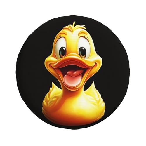 Image of Funny Duck Spare Tire Cover Weatherproof Universal Wheel Protectors Cute Duck Wheel Covers for Rv Camper Travel Trailer SUV Truck 16 Inch