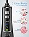 Nicefeel Cordless and Rechargeable Water Flosser - 300ML Water Tank Oral Irrigator, 4 Jet Tips, 3 Pressure Modes - IPX7 Waterproof and Travel Friendly for Dental Care