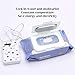 Baby Wet Wipes Dispenser Reusable, USB Portable Wipes Heater Compatible with Charger, Car Use Baby Wipe Warmer for Infants, White