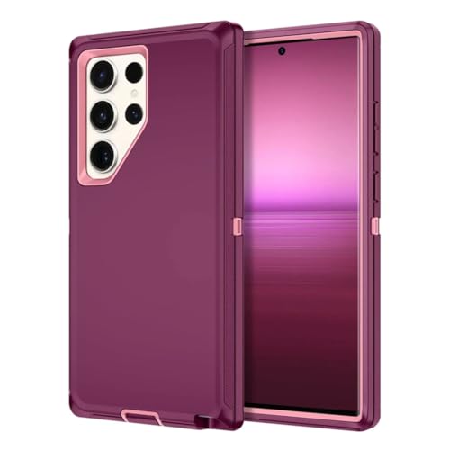 Coque Galaxy S21 FE rouge vin antichoc et robuste pour smartphone