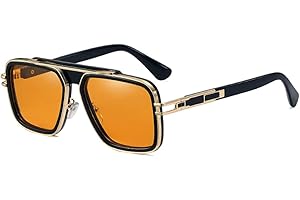 Square Metal Vintage Mens Sunglasses