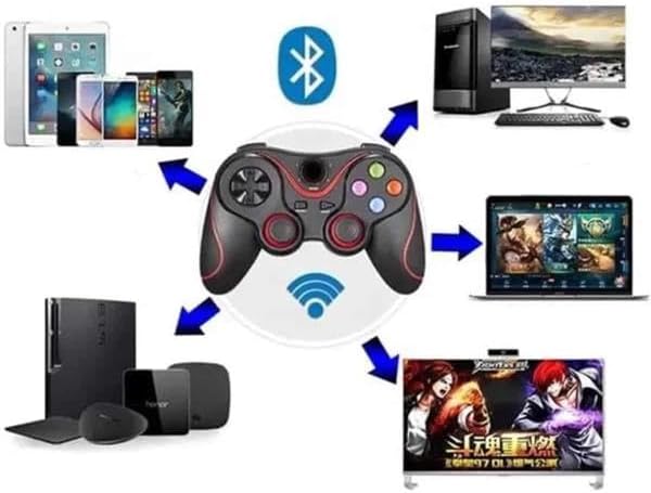 Joystik Gamepad Bluetooth Telefon Tutucu Oyun Kolu Telefon Android Uyumlu - Görsel 4