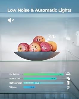 EUHOMY Mini Fridge with Freezer, 3.2 Cu.Ft Mini Refrigerator fridge, 2 door For Bedroom/Dorm/Office/Apartment - Food Storage or Cooling drinks, Silver