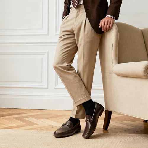 Bruno Marc Men's Dress Loafers Slip On Casual Driving Loafer,Size 7,Coffee,Henry-1