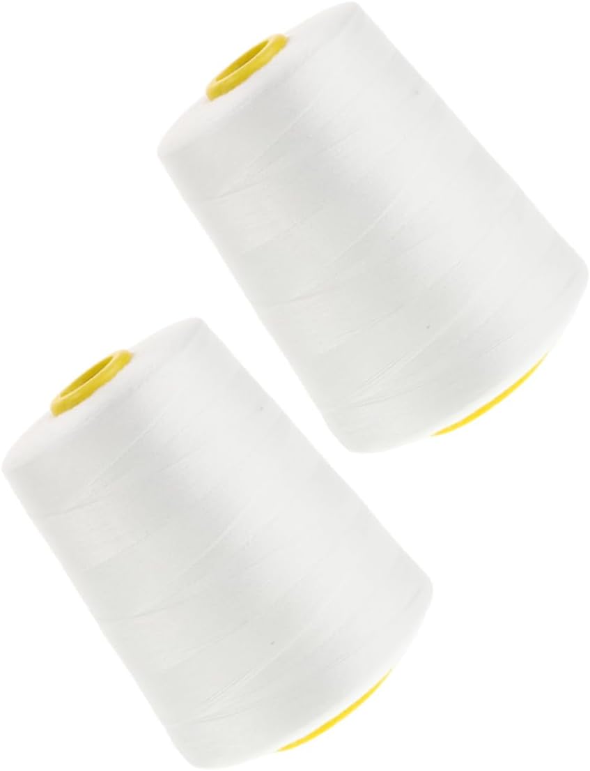 Housoutil 2rolls Yards Heavy Duty Sewing Thread of Quilting Thread for Projects Smooth Finish Robust Construction for Upholstery and Hand Sewing