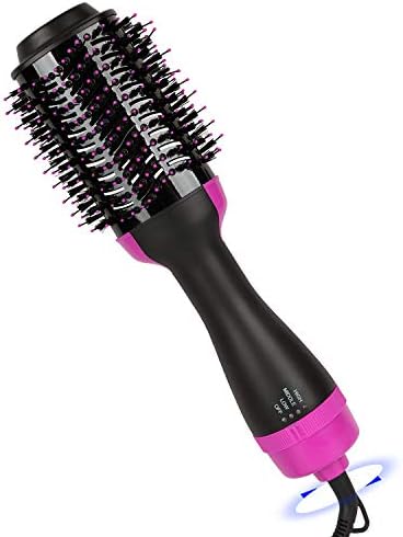 One Step Hair Dryer and Volumizer Styler Brush,Black