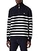Produktbild GANT Herren D1. Breton Stripe Halfzip Sweatshirt, Evening Blue, L