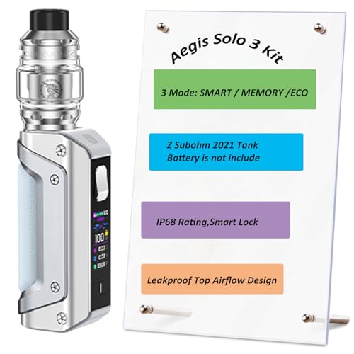 Aegis Solo 3 Kit évite les fuites et les pannes de batterie avec Smart Mode