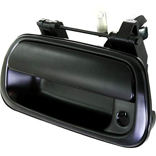 Zr Smooth Black Tailgate Handle W/Lock Provision Compatible With Cab Pickup Crew Extended Truck 11608598 #TOP1