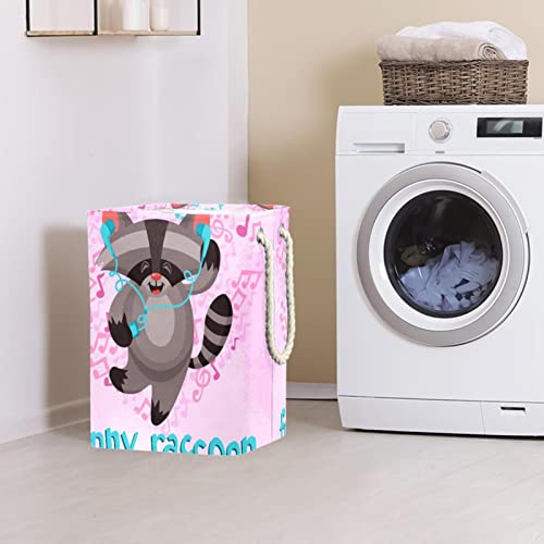 Panier à linge imperméable raton laveur bac de rangement pliable - 3