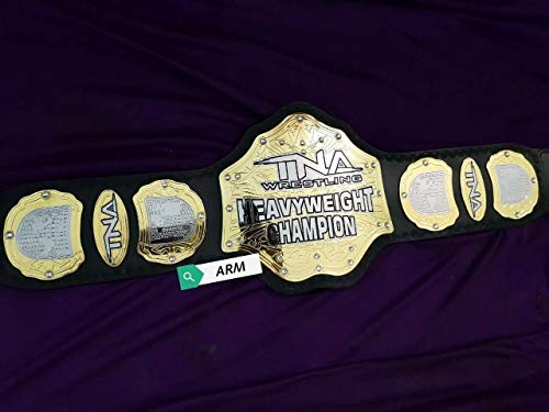 Maxan TNA Heavyweight Wrestling Championship Belt Replica Adult Size Genuine Leather