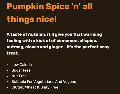 Beanies Flavour Instant Coffee -Pumpkin Spice Instant Flavored Coffee - Bold & Adventurous Full-On Flavor - An Indulgent Sugar Free Taste Explosion - Low Calorie - Vegan & Gluten Free - Wheat & Dairy Free, 50g jar