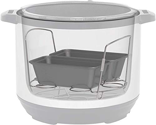 Instant Pot Official Mini Loaf Pans, Set Of 2, Compatible With 6-Quart And 8-Quart Cookers, Gray #TOP7