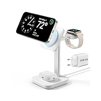 ESR Compatibile con Magsafe caricatore wireless 3 in 1, stazione ricarica wireless magnetica, Made...