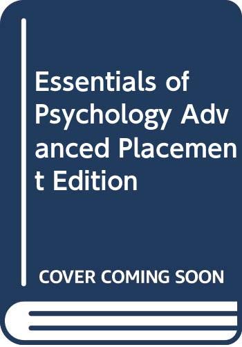 Essentials of Psychology, High School Edition 0547126131 Book Cover