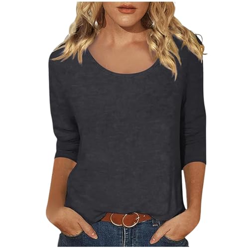 Haut ample manches 3/4 femme de qualité supérieure au tombé chic